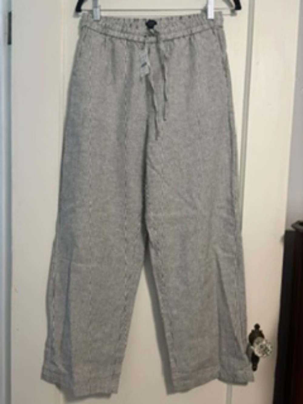J.Crew Striped Linen Blend Drawstring Pants Size 4